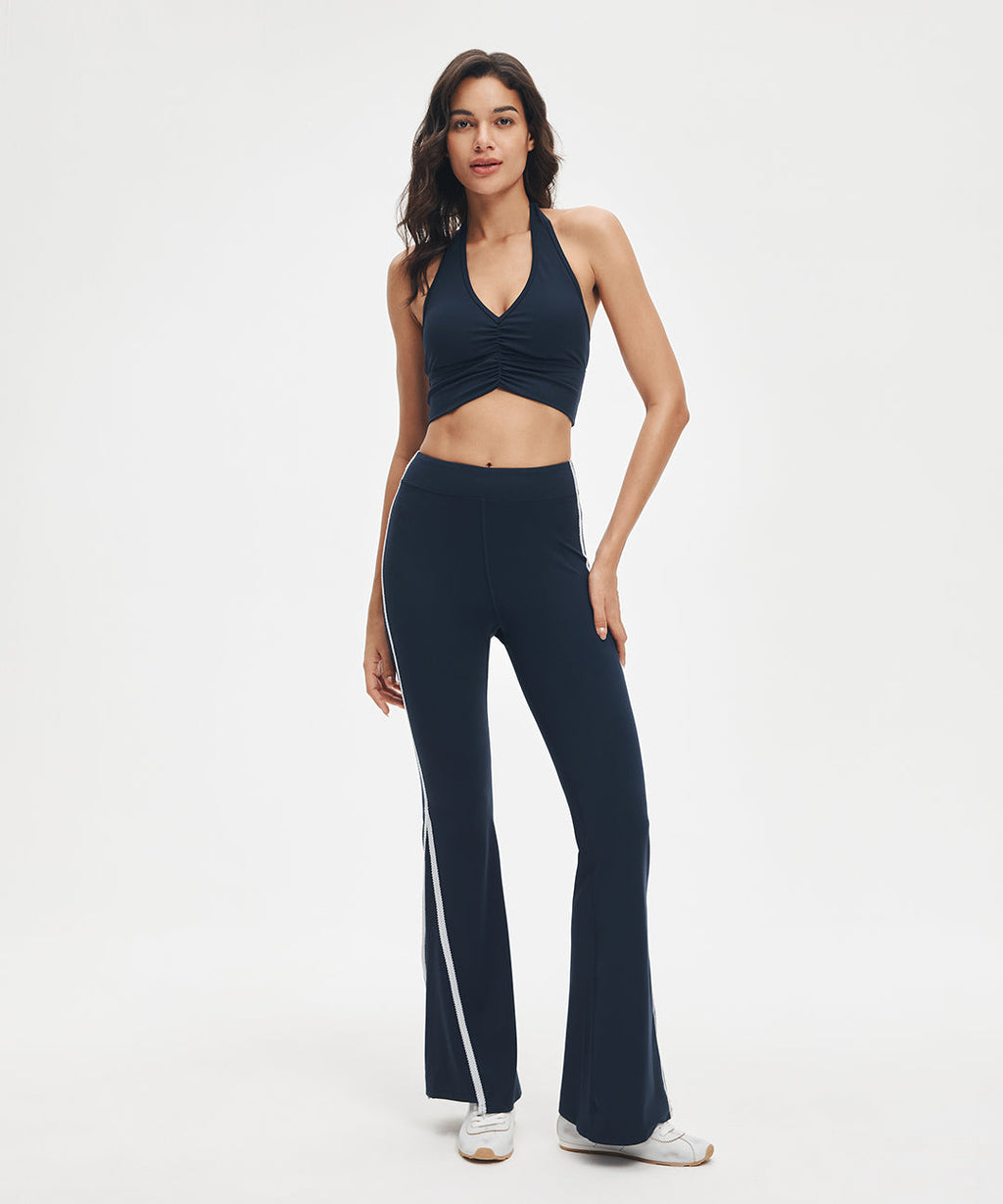 LunaAiry™ Contrast Lace Flared Legging 31.5''